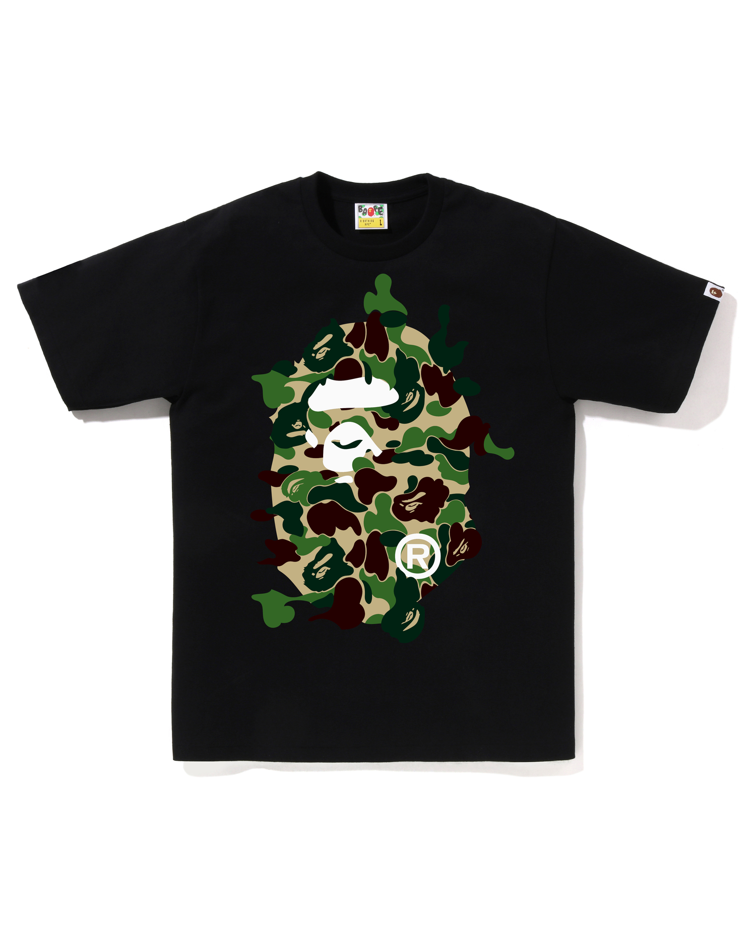 Shop Abc Camo Rebuild Big Ape Head Tee Online BAPE