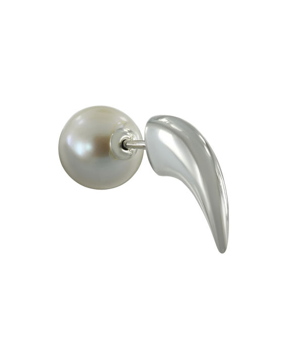 Pearl diente 925 silver single earring image number 0