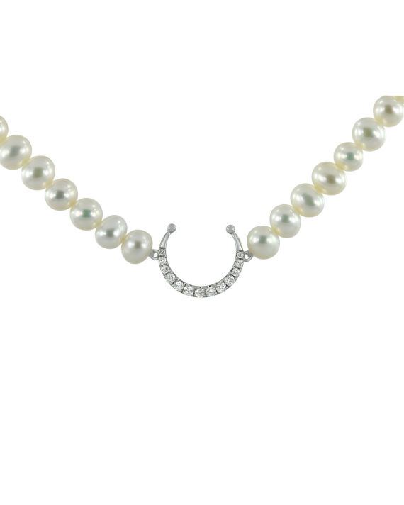 Perla Tru Luna 14K white gold necklace image number 2