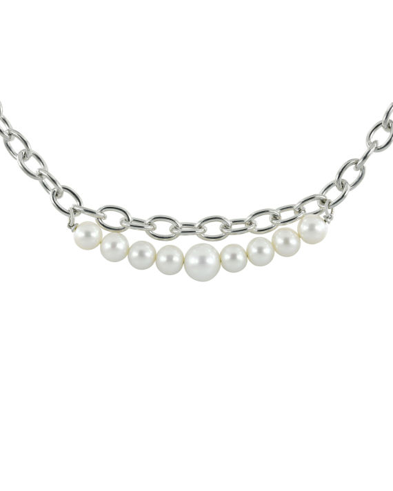 Pearl Dopamine 925 Silver necklace image number 2