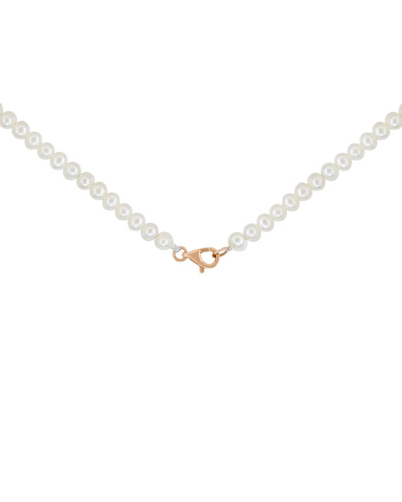 Perla gem choker amethyst 14K rose gold necklace image number 2