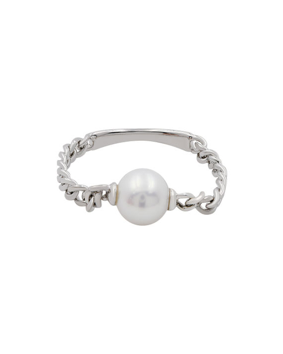Pearl locke b 925 silver ring image number 1