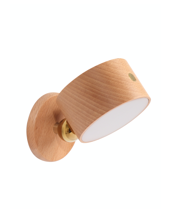 Moxxa Sol | Rechargeable Wooden Led Wall Lamp - Light image number 0