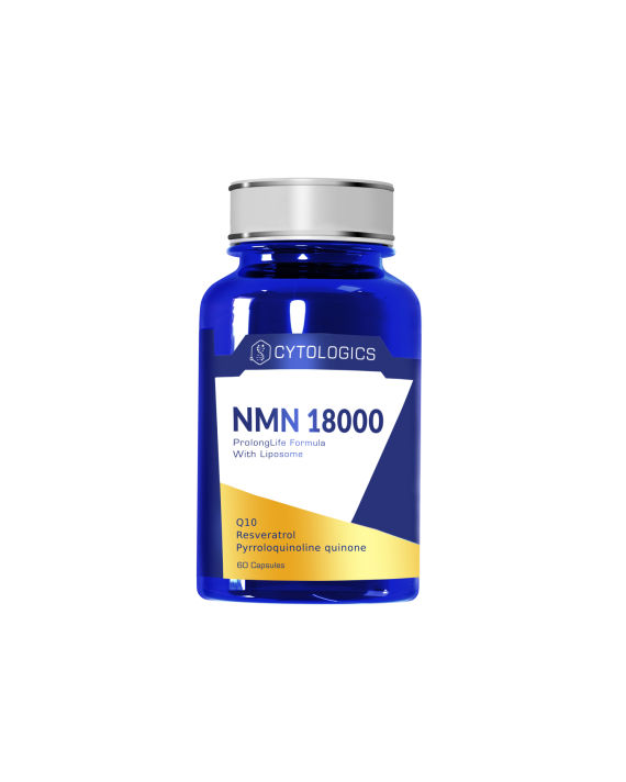 NMN 18000 prolong life formula with liposome anti-ageing Q10 resveratrol POQ 60 capsules image number 0