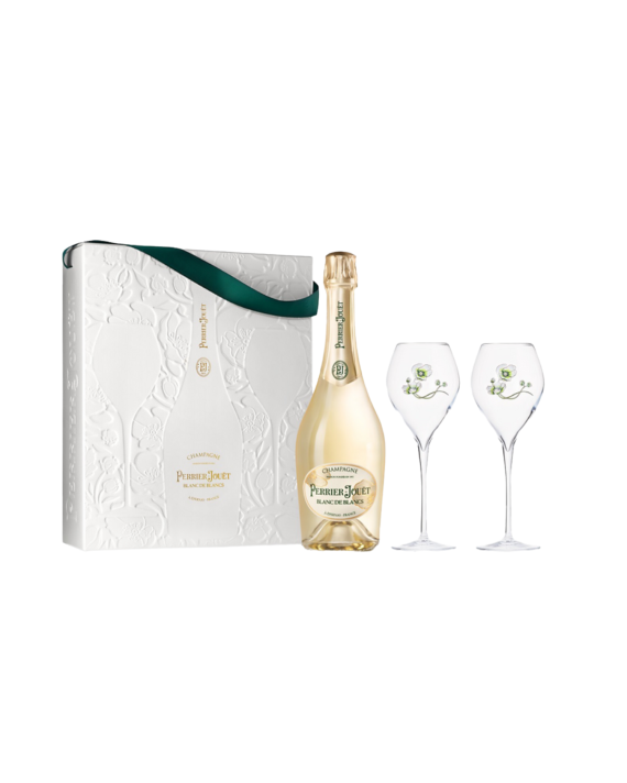 Champagne Perrier Jouet Blanc de Blanc with 2 glasses N.V. image number 0