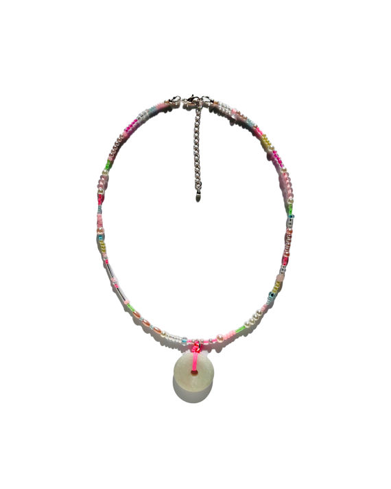 Cotton Candy Jade Necklace image number 0