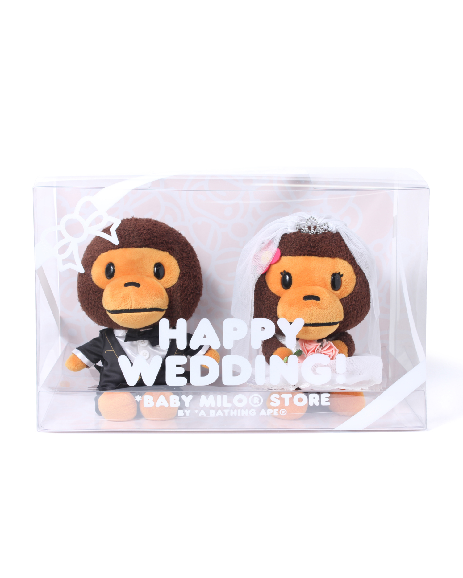 Shop Milo & Lisa wedding plush doll set - 25cm Online | BAPE