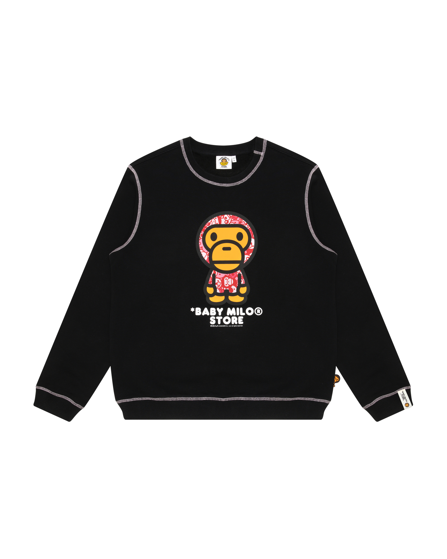 Shop Baby Milo crew neck sweatshirt Online | BAPE
