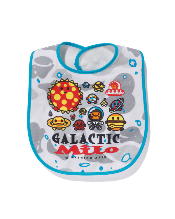 Space Camo Baby Milo bib