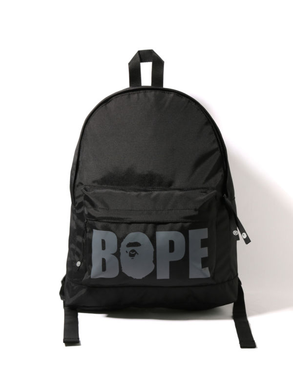 Bape, Bags, Aape By A Bathing Ape Leather Black Backpack