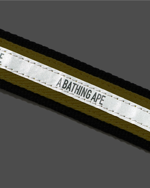 A Bathing Ape Reflector Logo belt