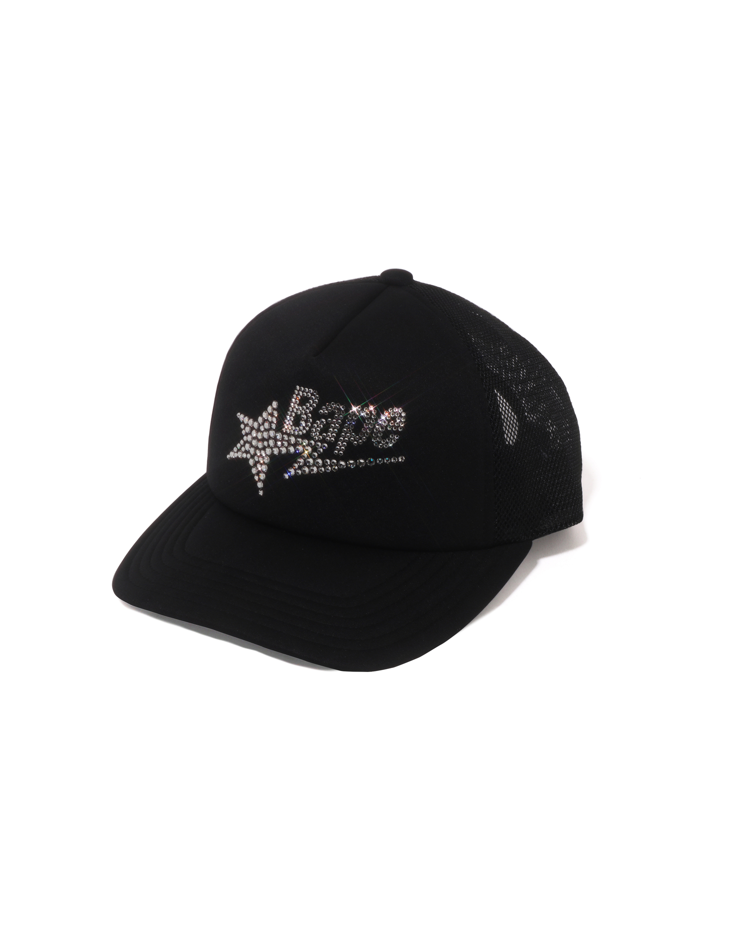 A BATHING APE® Crystal Stone BAPE STA Logo Mesh Cap | ITeSHOP