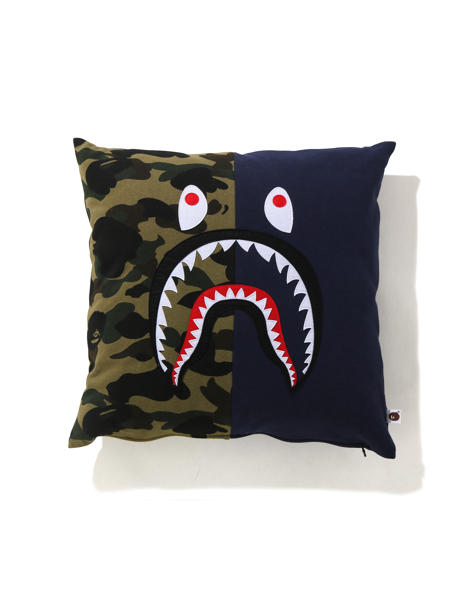 Shop 1st Camo Shark Square cushion Online | BAPE