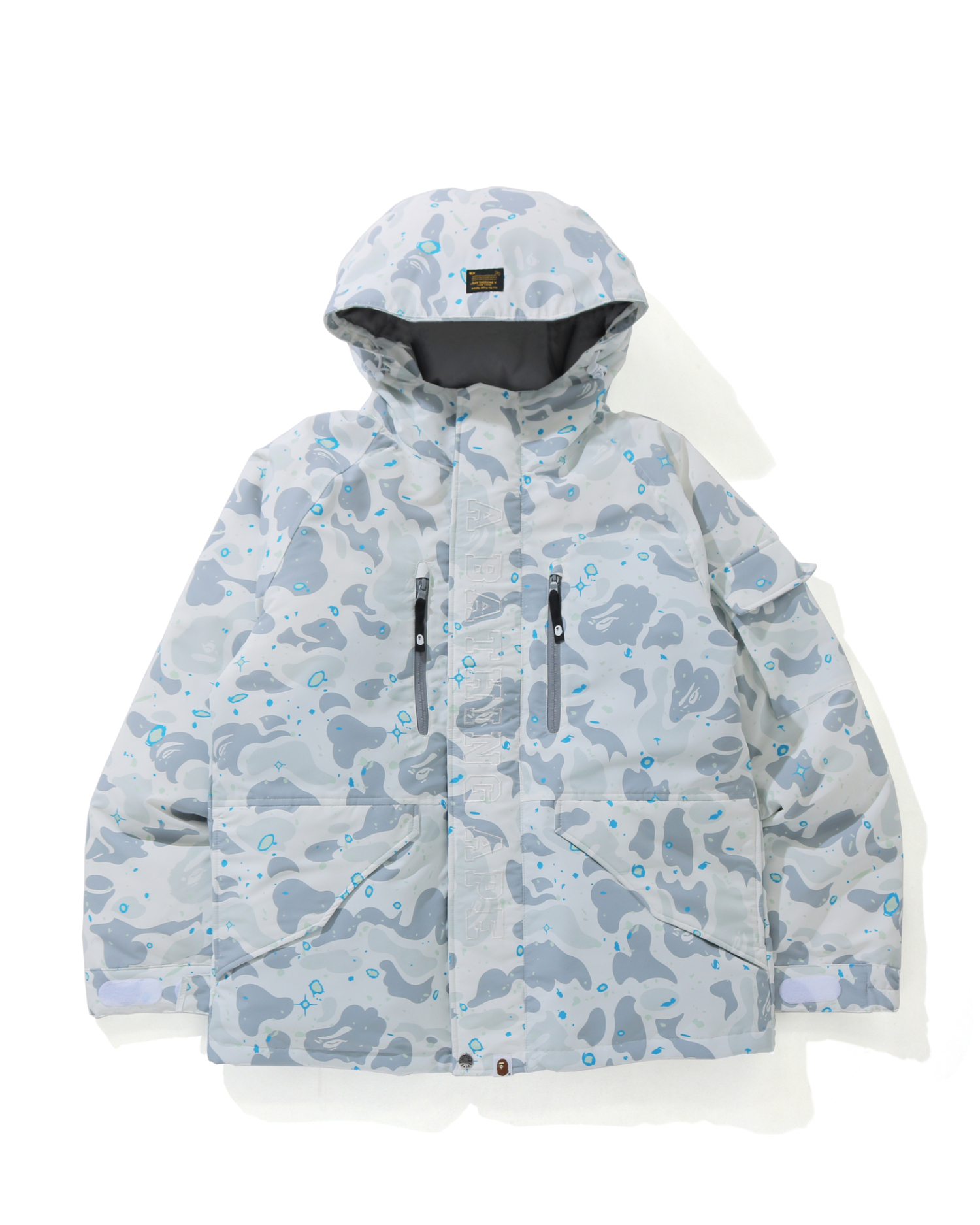 Shop Space Camo Military Loose Fit Hoodie Down Jacket Online | BAPE