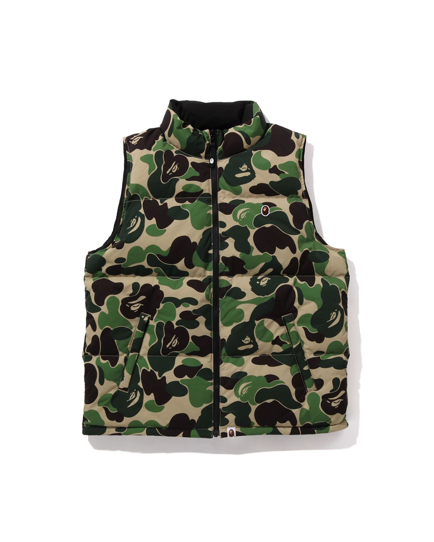 Shop ABC Camo Reversible Down Vest Online | BAPE