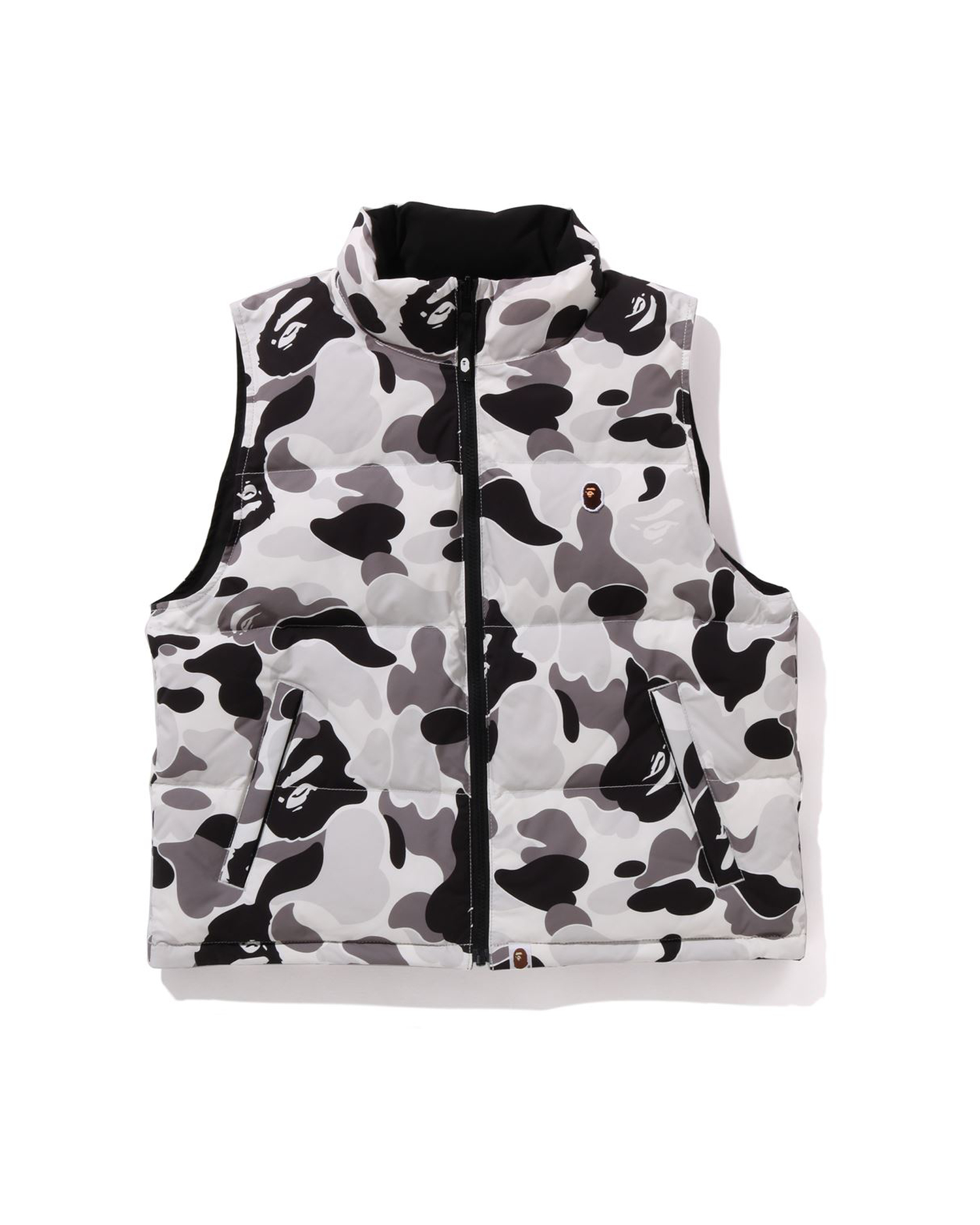 Shop ABC Camo Reversible Down Vest Online | BAPE