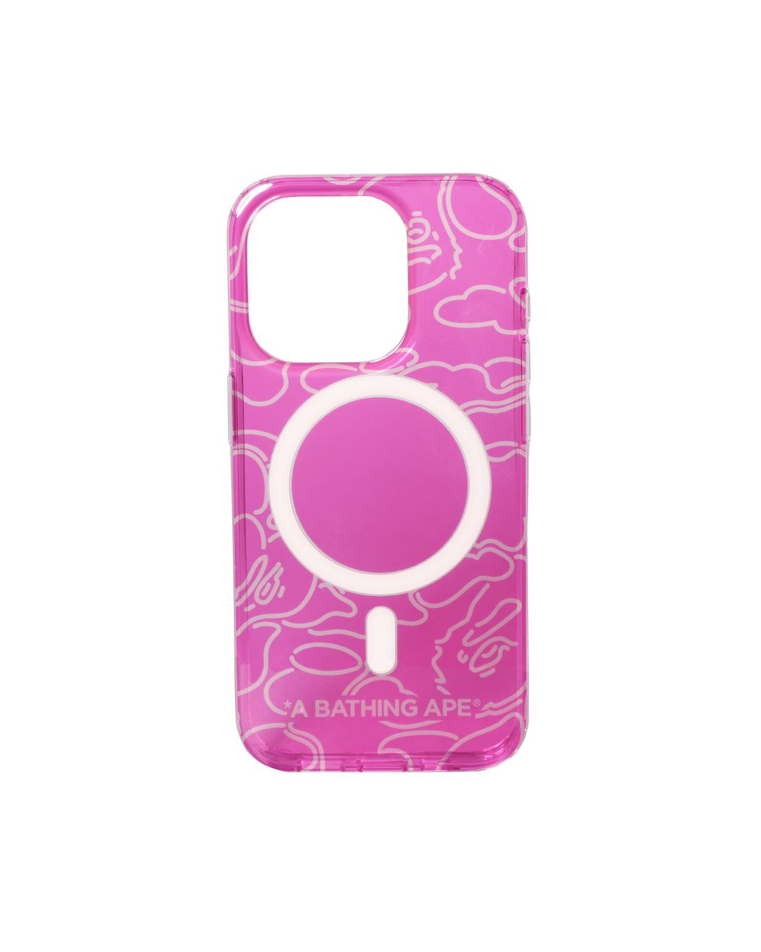 Shop Neon Camo iPhone 15 Pro Clear Case Online | BAPE