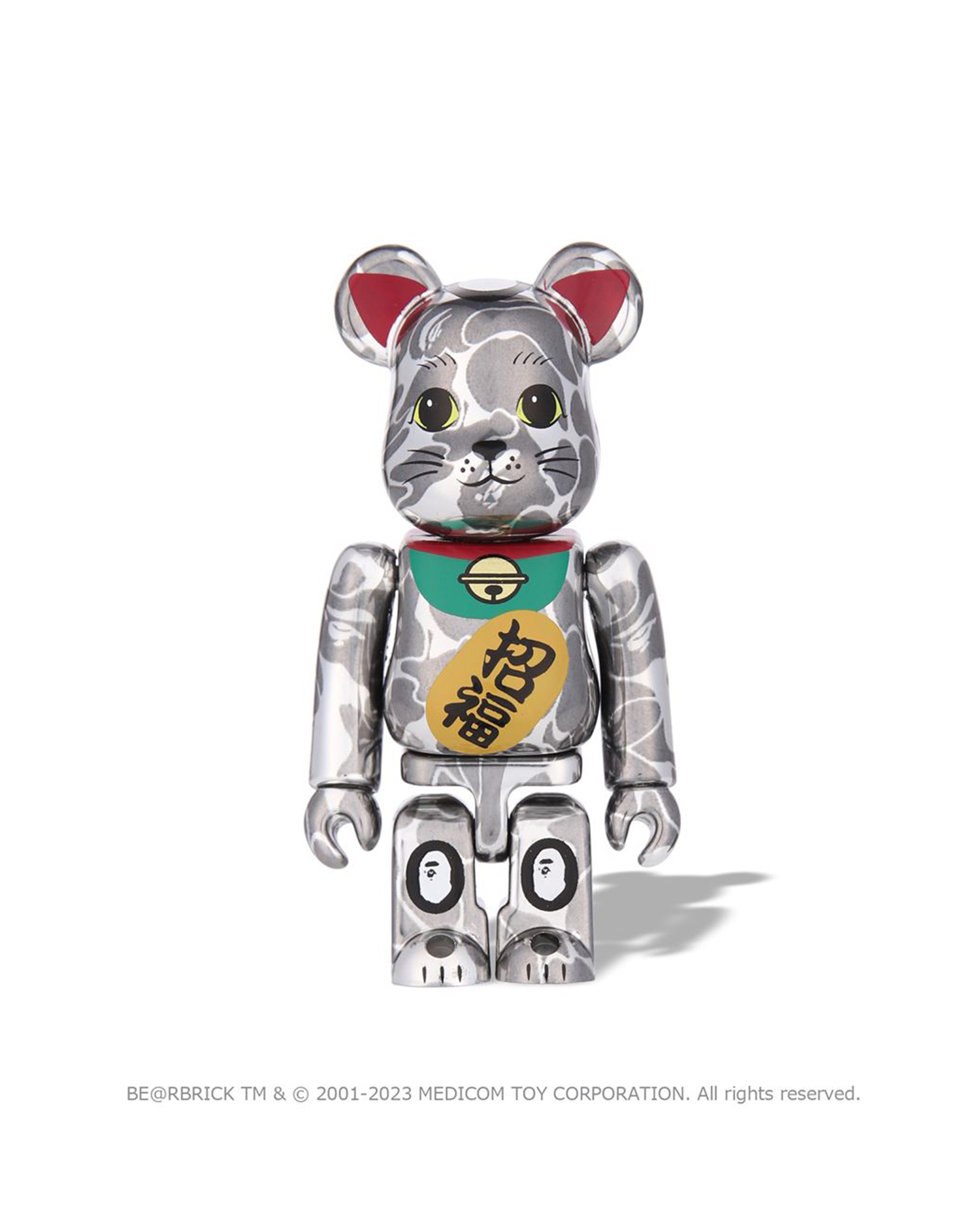 A BATHING APE® New Year BE@RBRICK Manekineko Shishimai Daruma 100