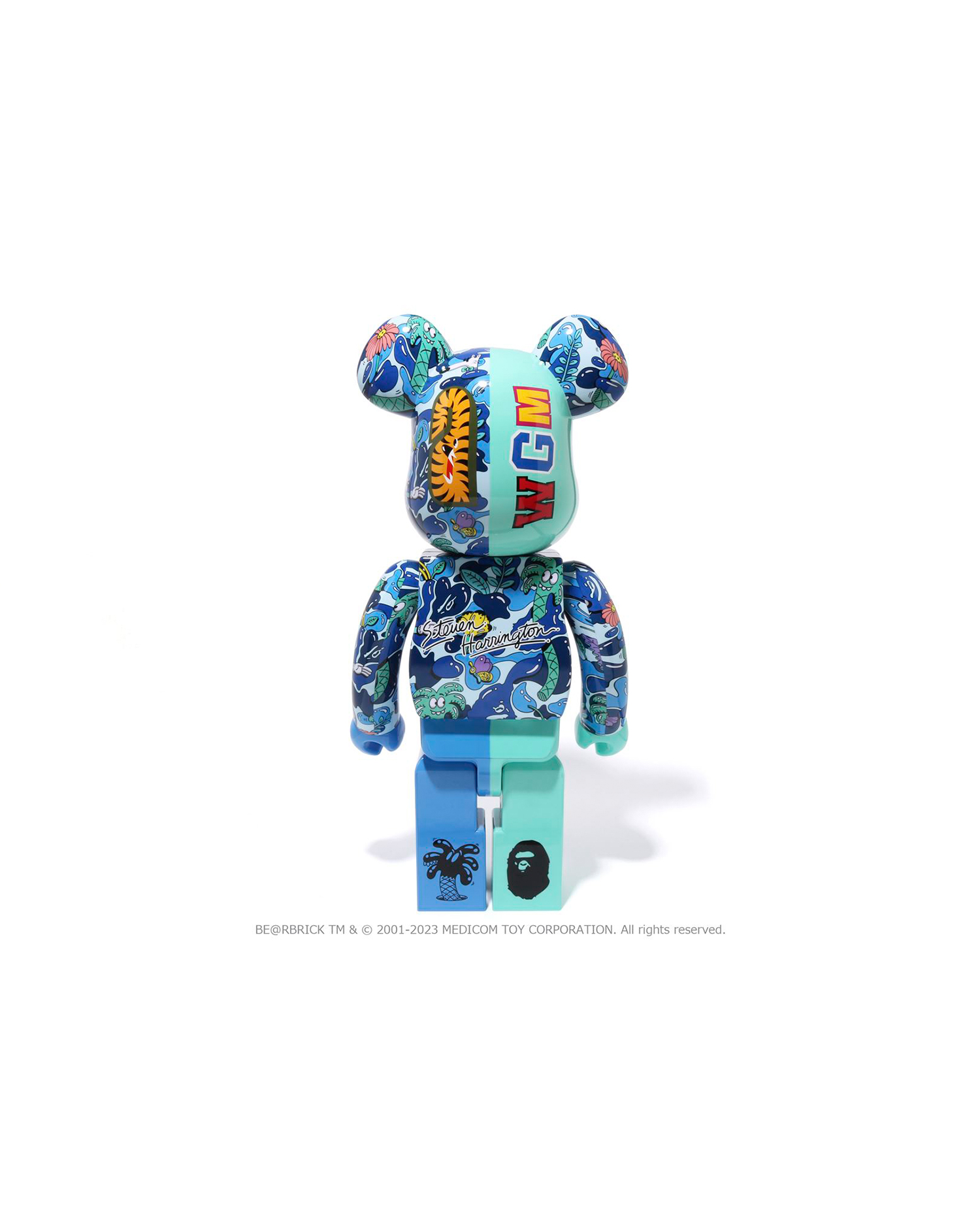 A BATHING APE® X Steven Harrington Shark BE@RBRICK 1000%| ITeSHOP