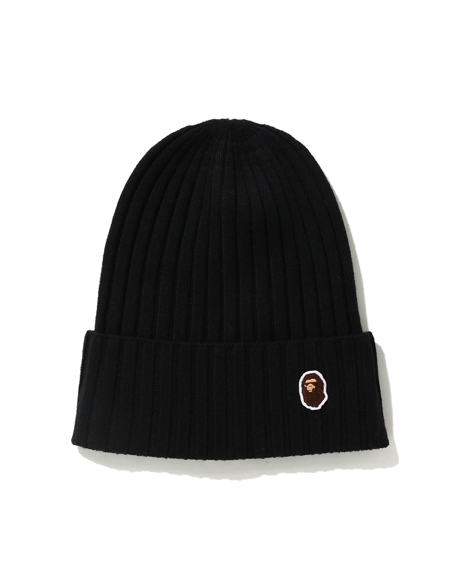 Shop Ape Head One Point Knit cap Online | BAPE