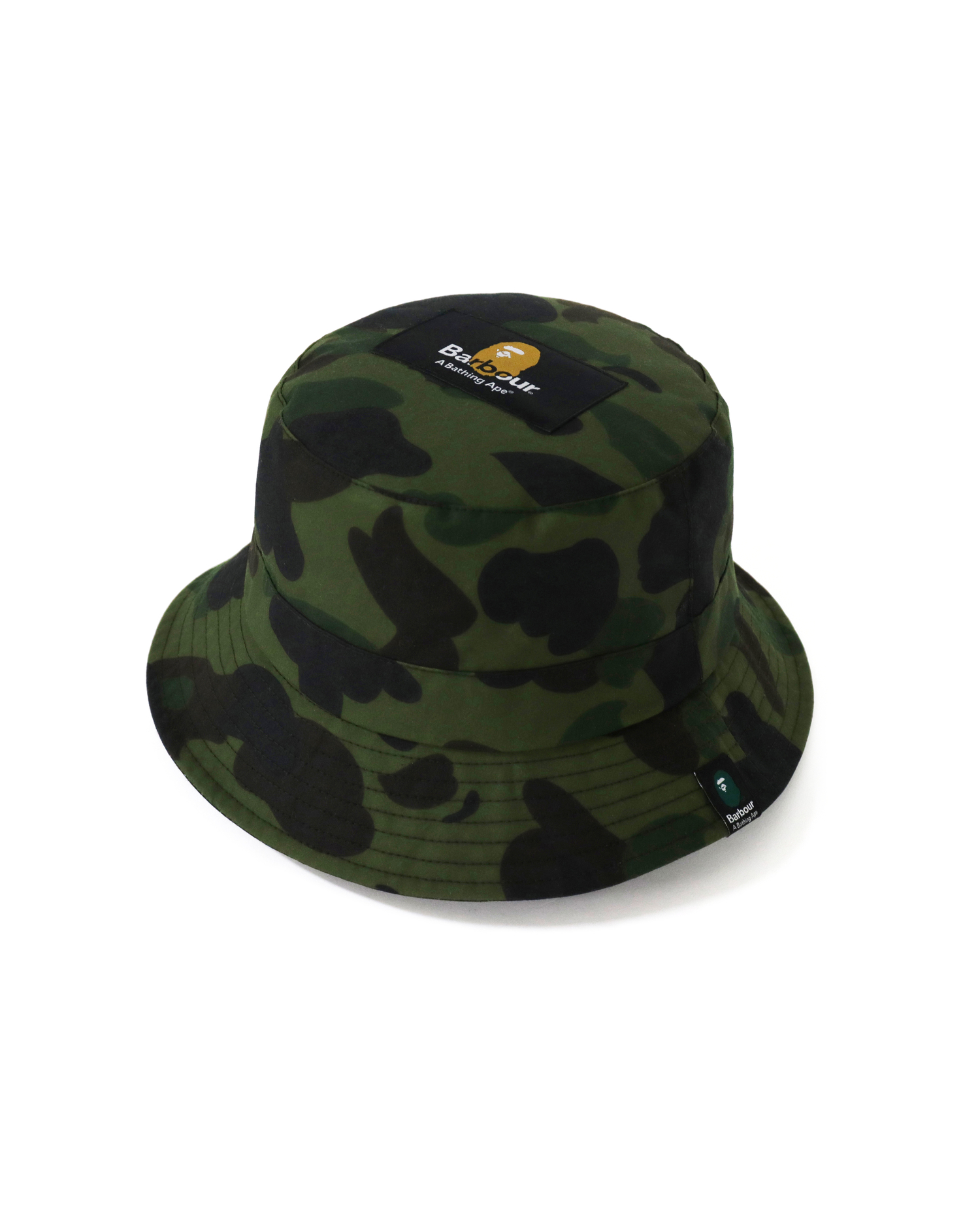 Shop X Barbour 1st Camo Bucket Hat Online | BAPE