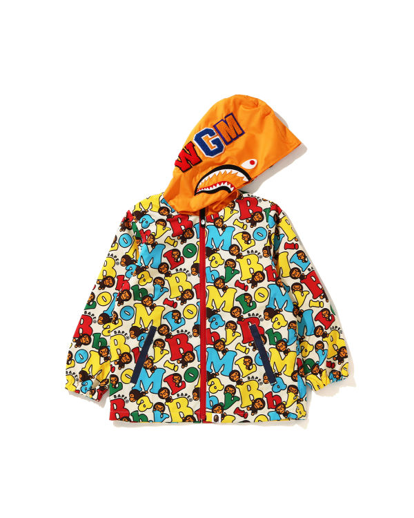 Baby Milo Alphabet Shark hooded jacket