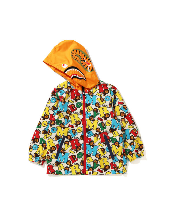 Baby Milo Alphabet Shark hooded jacket