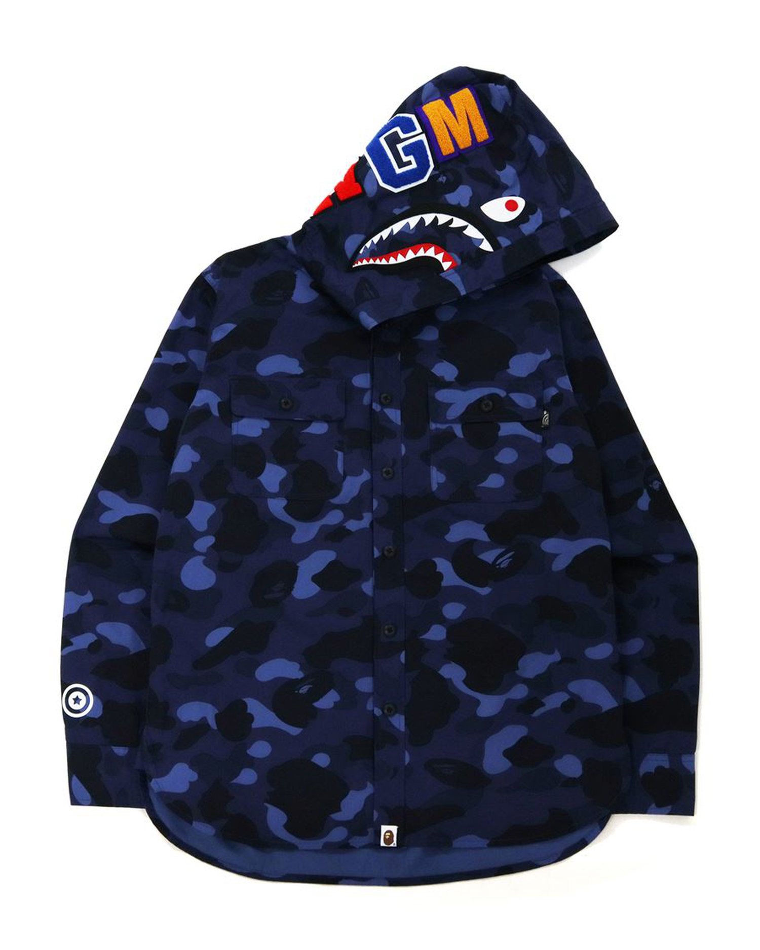 blue bape jacket