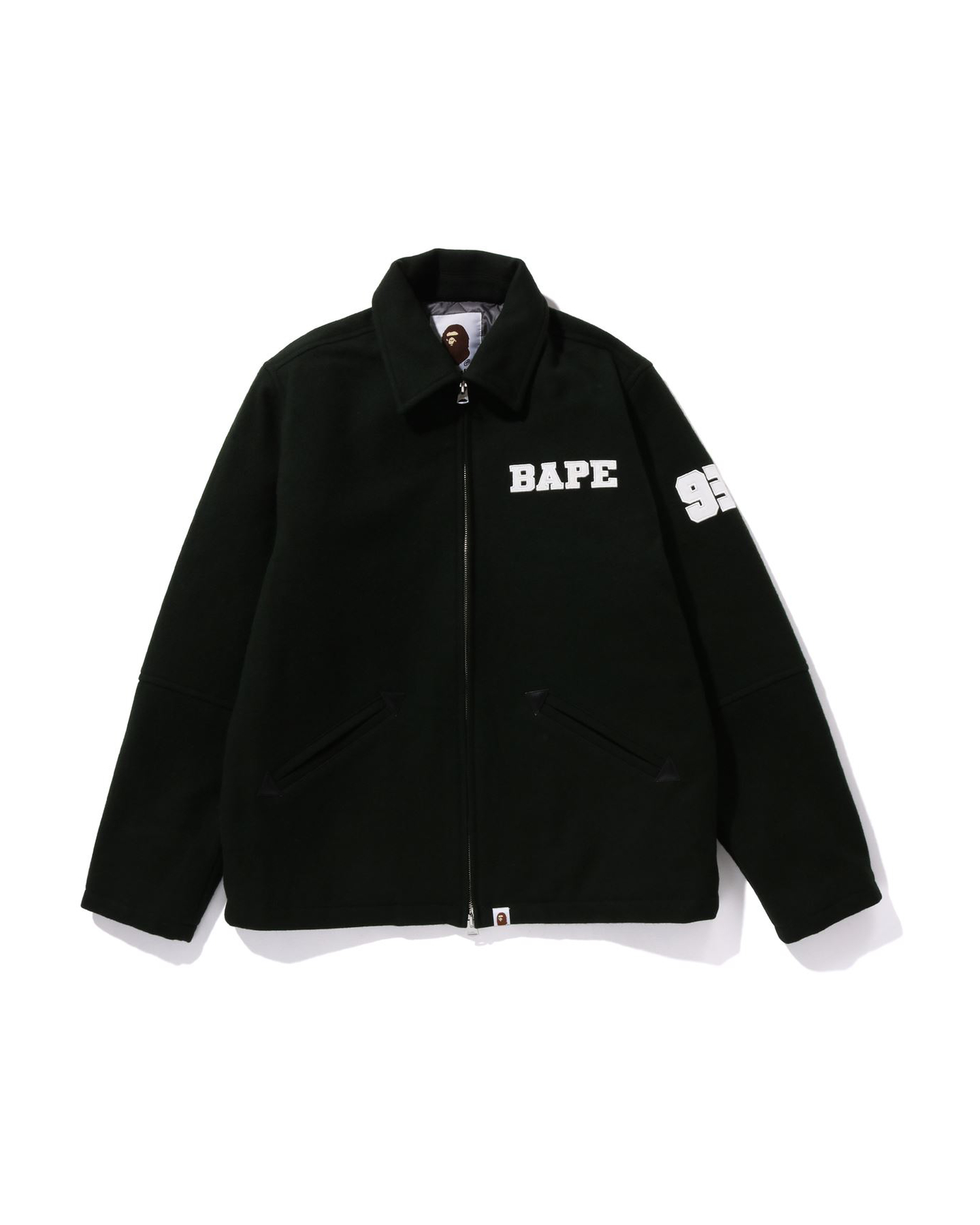 Shop BAPE Melton Zip Jacket Online | BAPE
