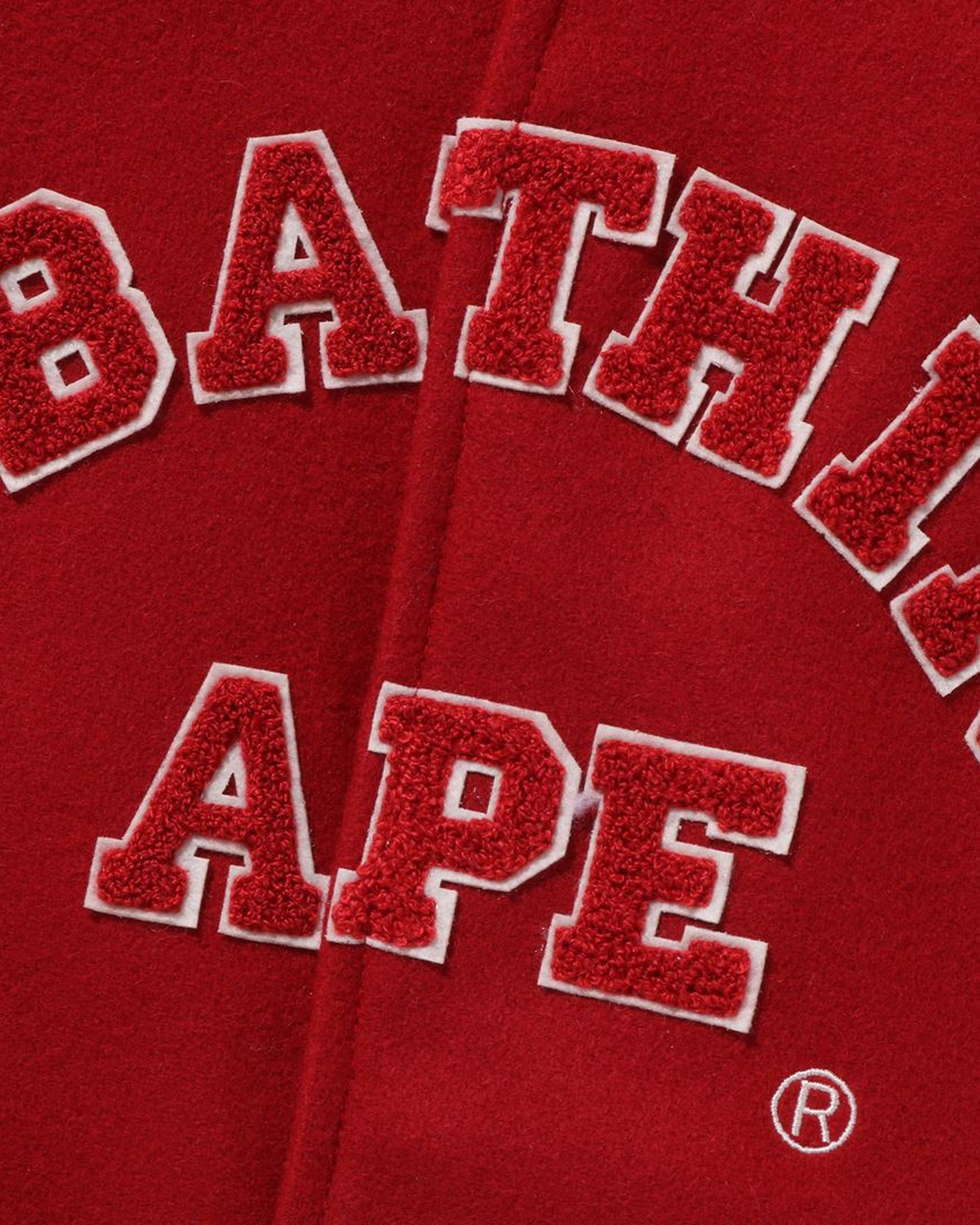 A BATHING APE® Giant Ape Head Varsity Jacket| ITeSHOP