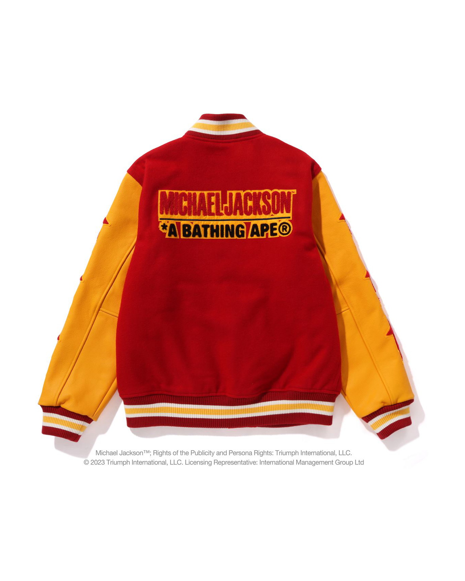 A BATHING APE X Michael Jackson Varsity Jacket ITeSHOP