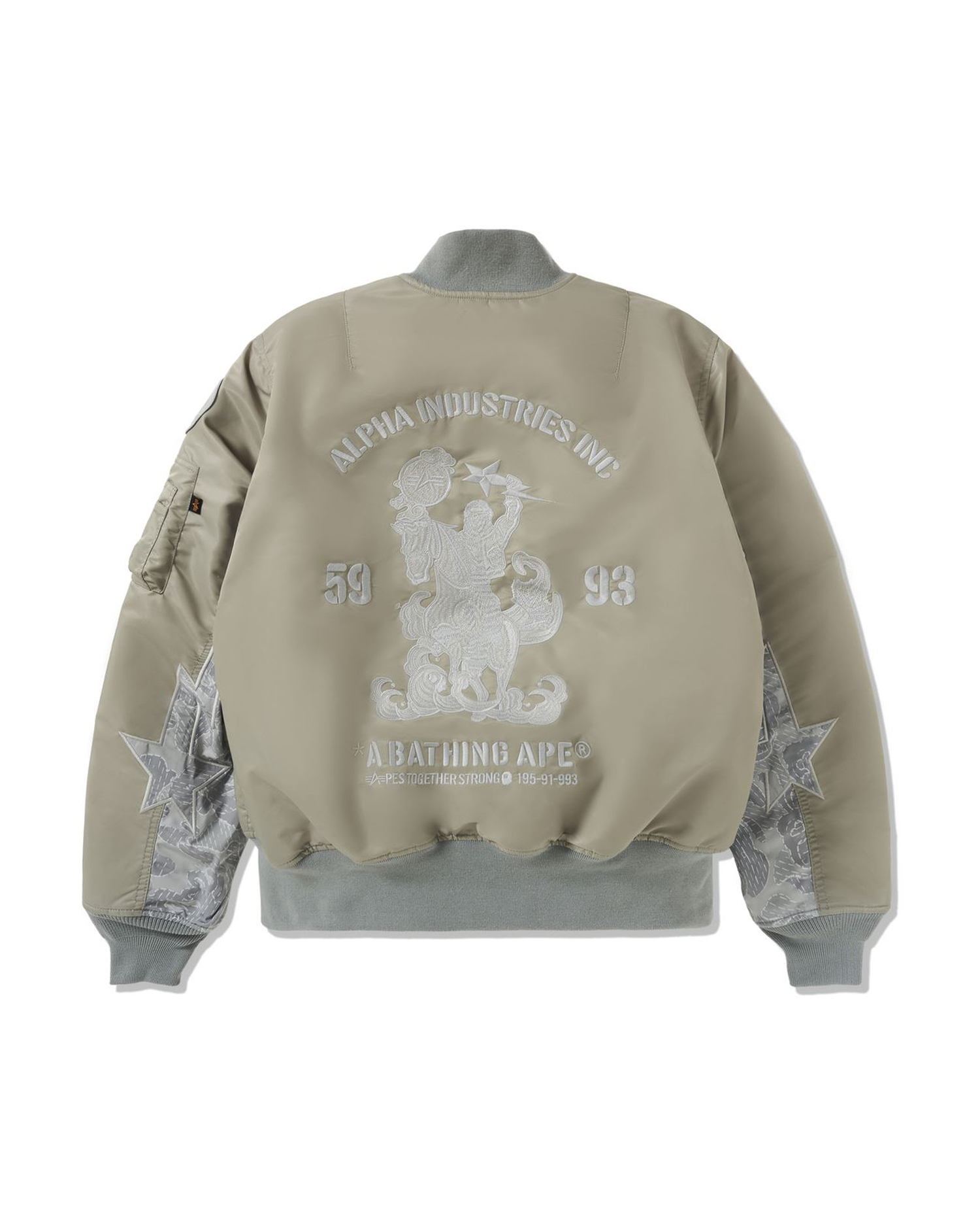 A BATHING APE® X Alpha Industries MA-1 Jacket | ITeSHOP