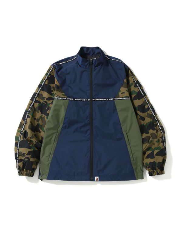 Logo tape panelled jacket