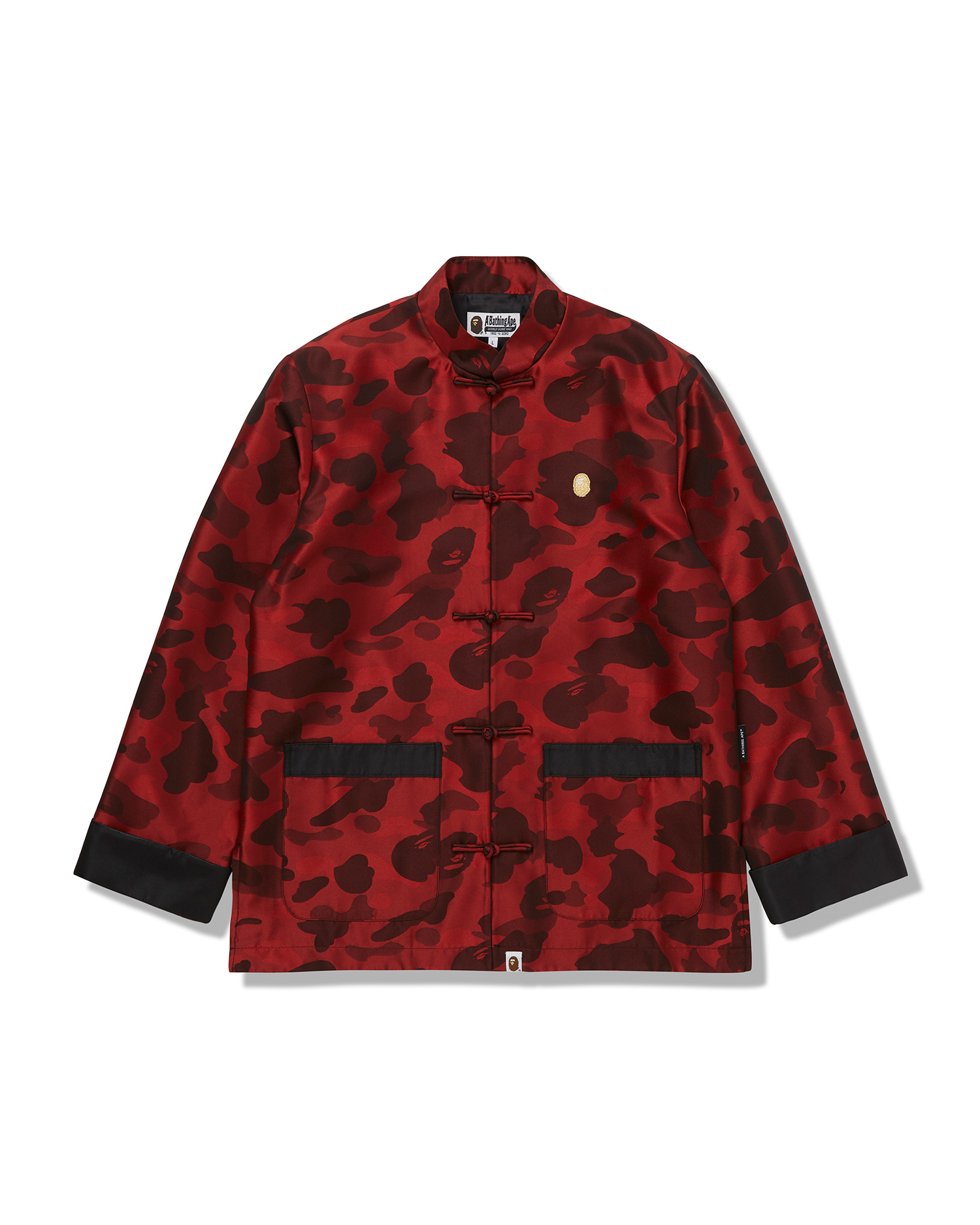 A BATHING APE◇TEXT COLOR CAMO CHINA JACKET/XXL/コットン/PUP/総柄 ...