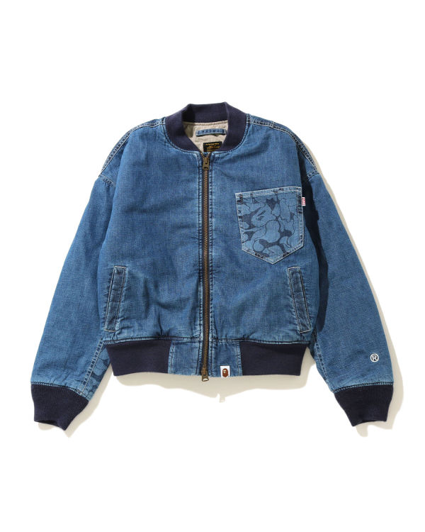 Denim bomber jacket