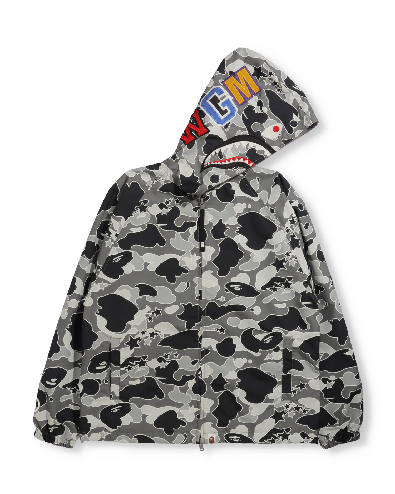 Shop STA Camo Oversized Full Zip Hoodie Jacket Online | BAPE