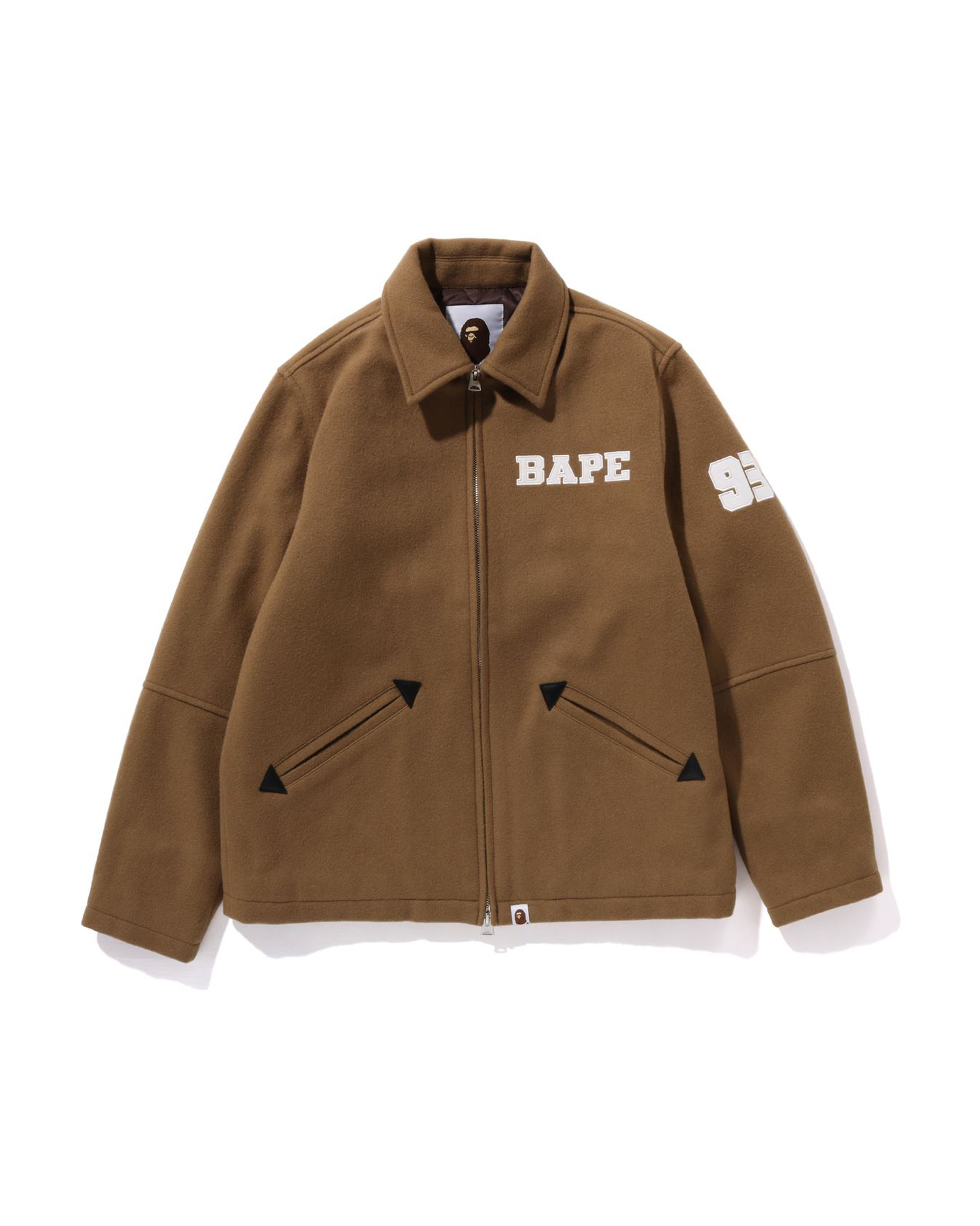 Shop BAPE Melton Zip Jacket Online | BAPE