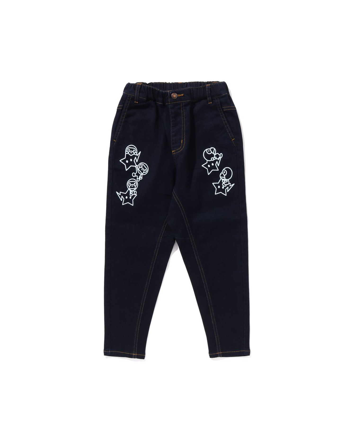 Shop Multi Print Denim Pants Online | BAPE