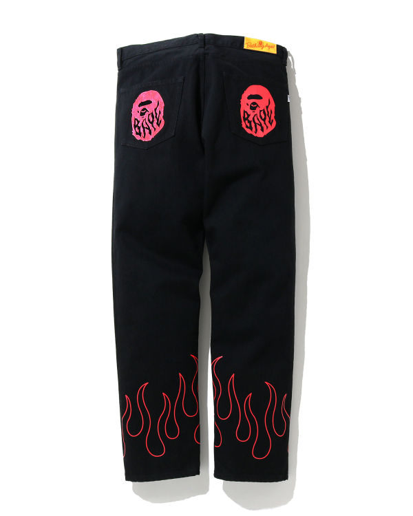 Bape Flame jeans