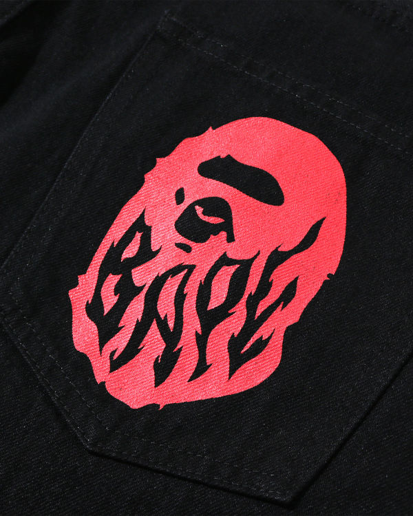 Bape Flame jeans
