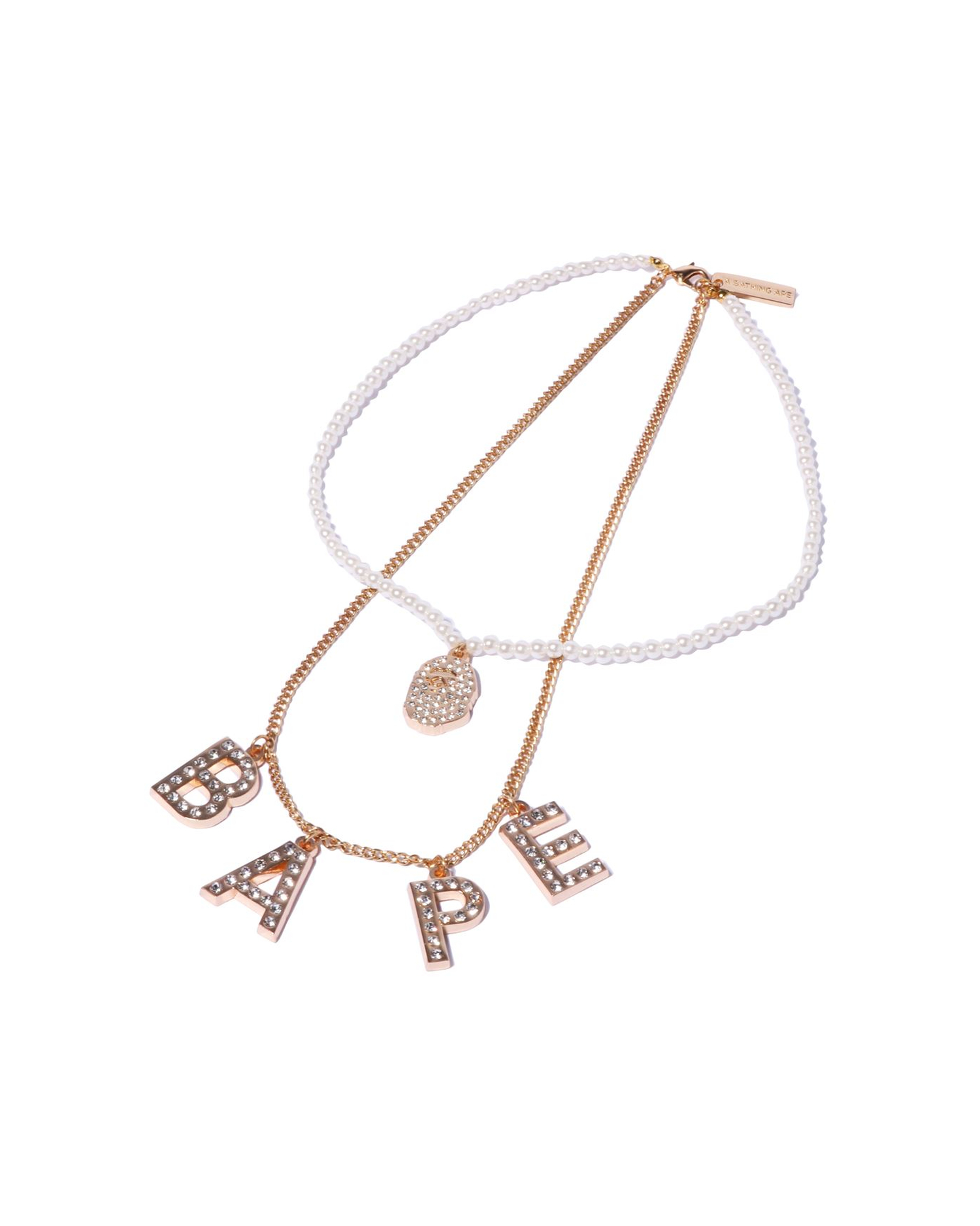 Shop Ape Head Double Chain Necklace Online | BAPE