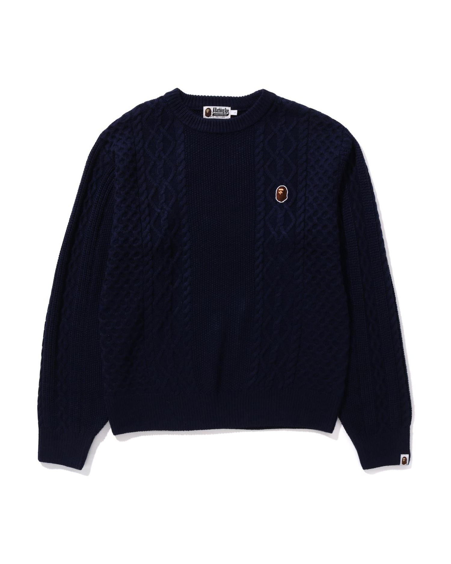 Shop Ape Head One Point Knit Sweater Online | BAPE