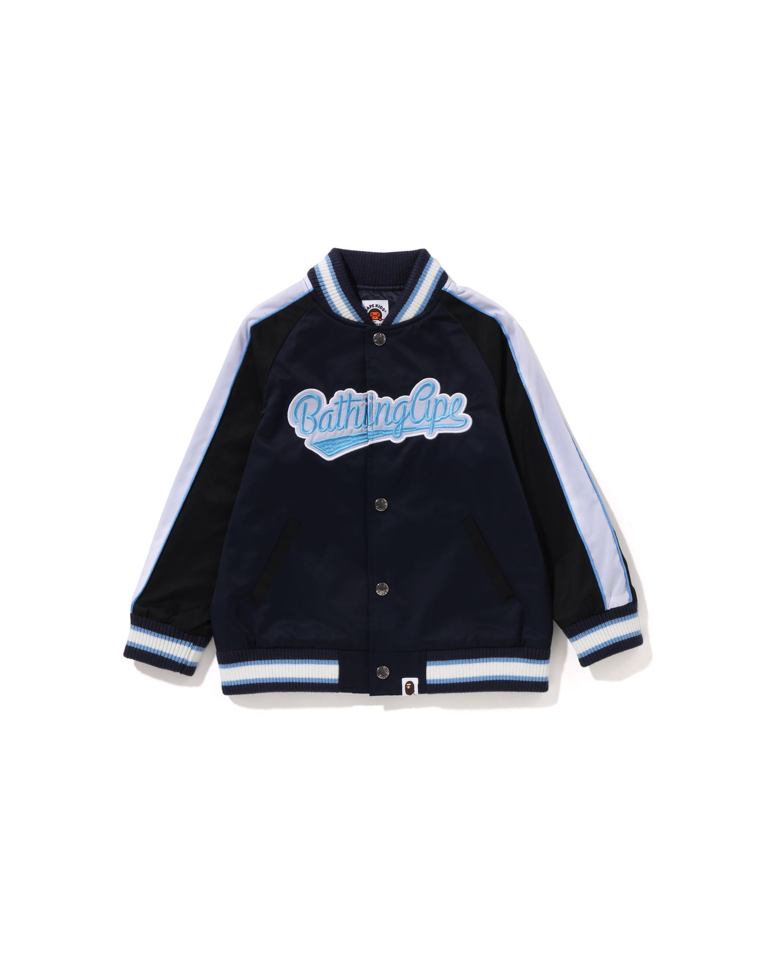 Shop Kids Bathing Ape Patch Stadium Jacket Online | BAPE