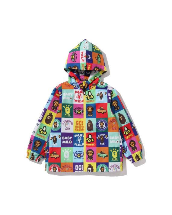 Baby Milo Patchwork Pattern Hoodie Jacket