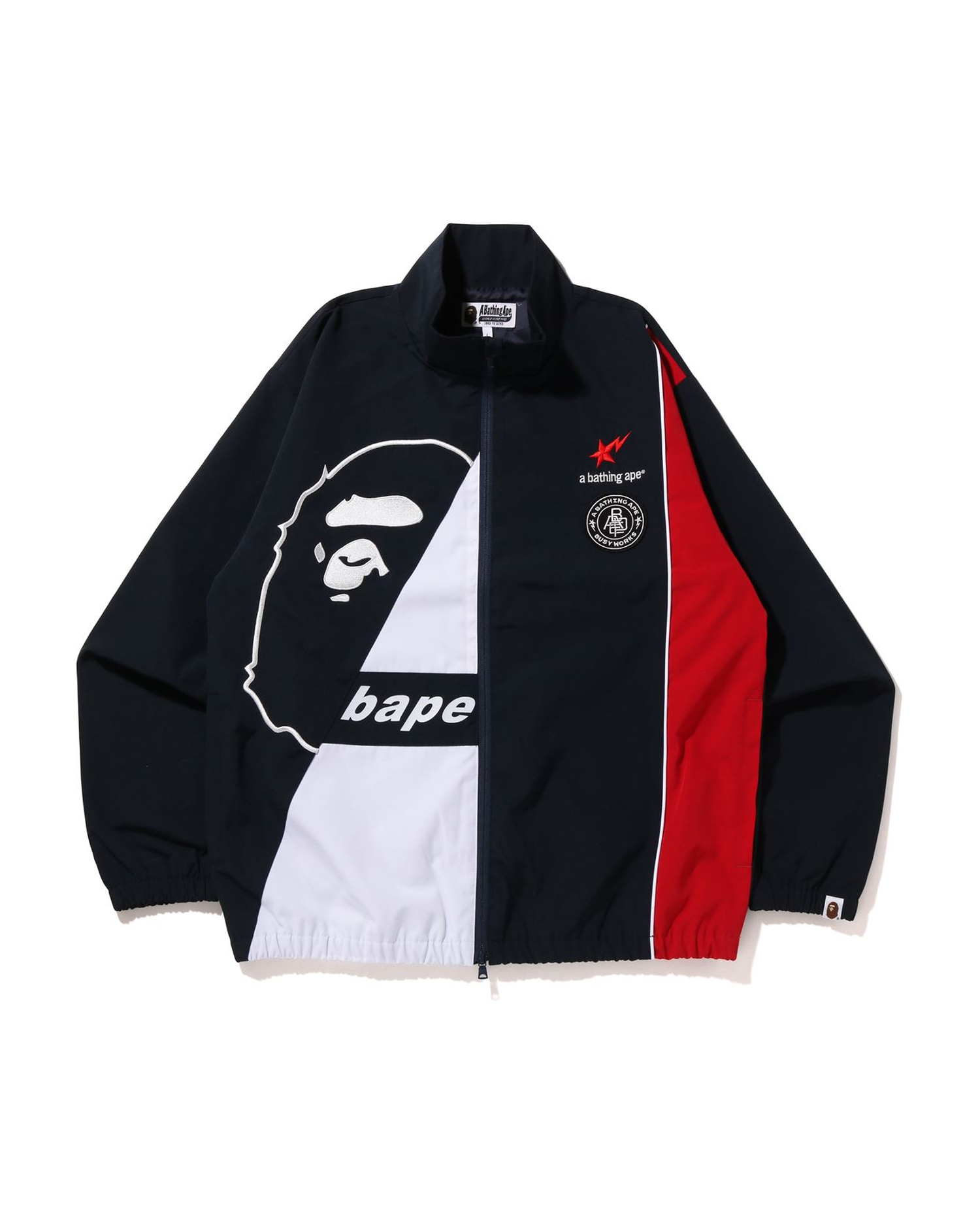 Shop Ape Relaxed Fit Track Suit Jacket Online | BAPE