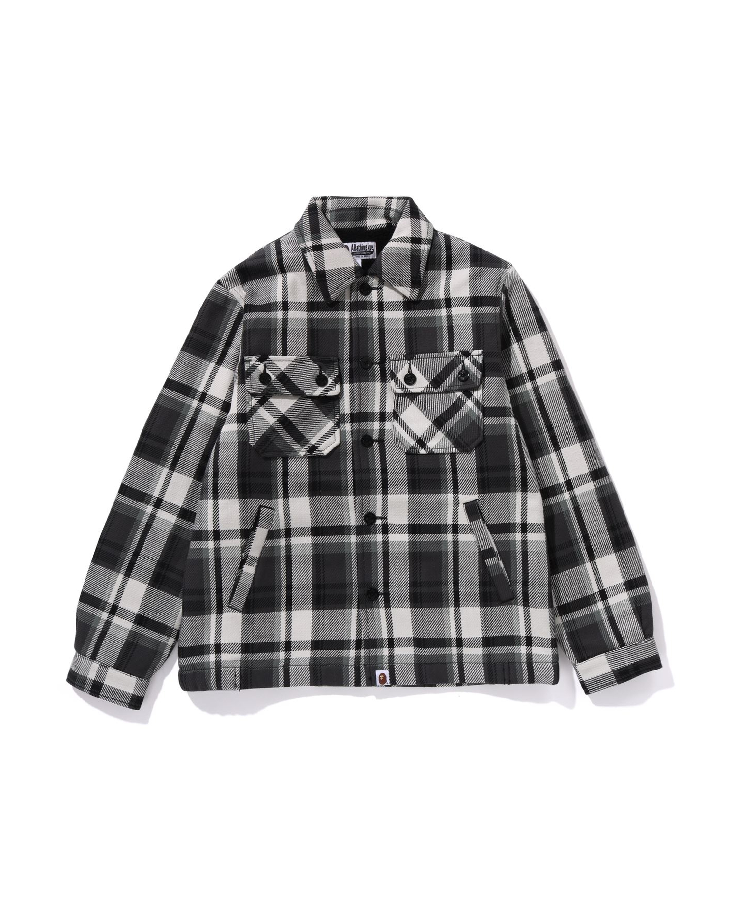 Shop BAPE Check CPO Jacket Online | BAPE