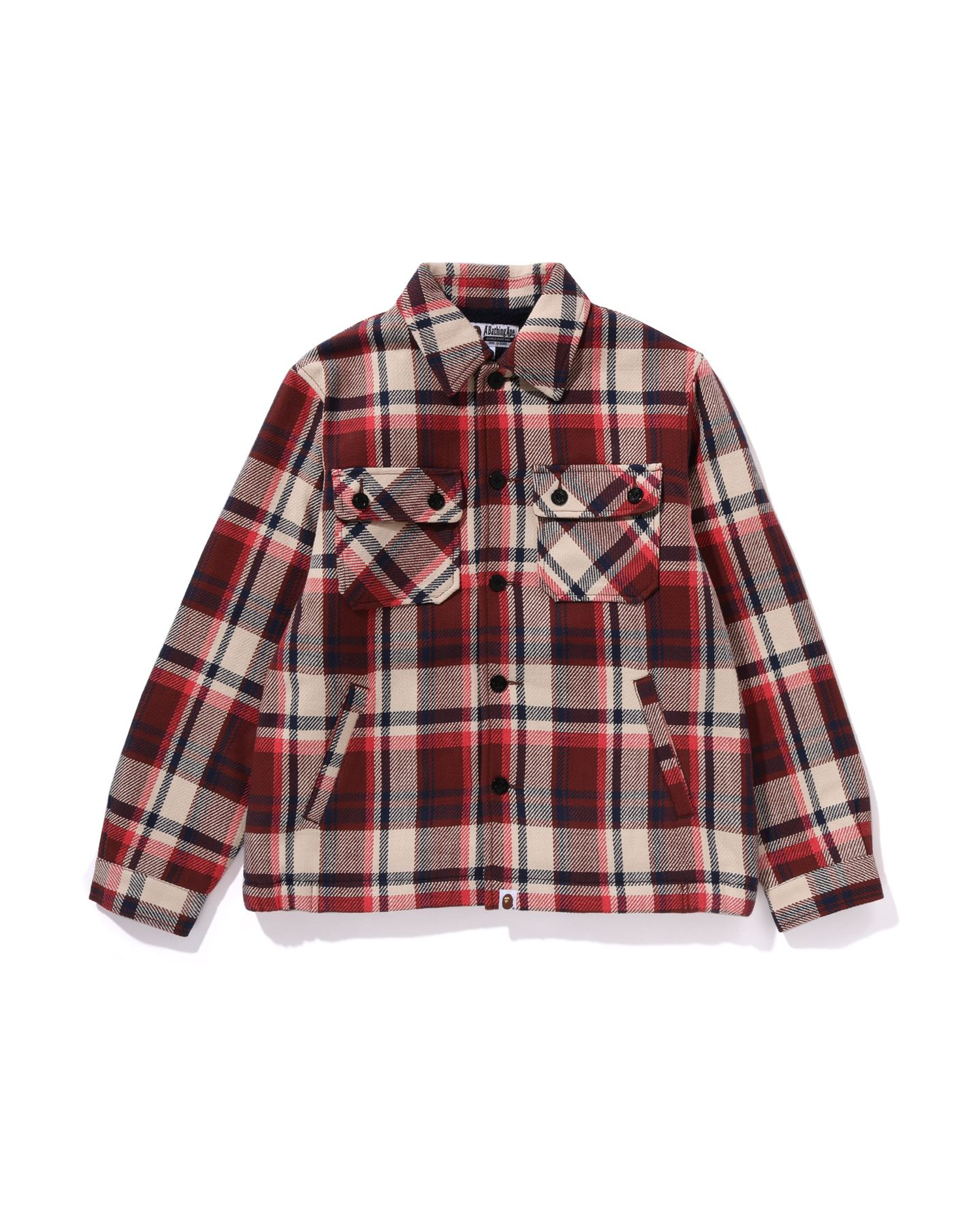 Shop BAPE Check CPO Jacket Online | BAPE