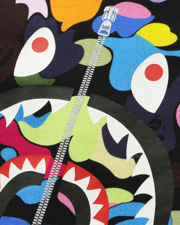 Multi Camo Shark L/S tee