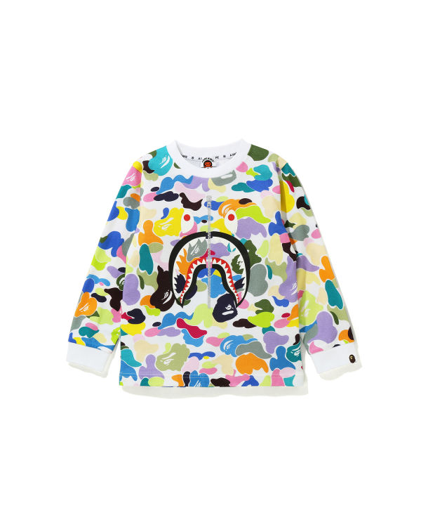 Multi Camo Shark L/S tee