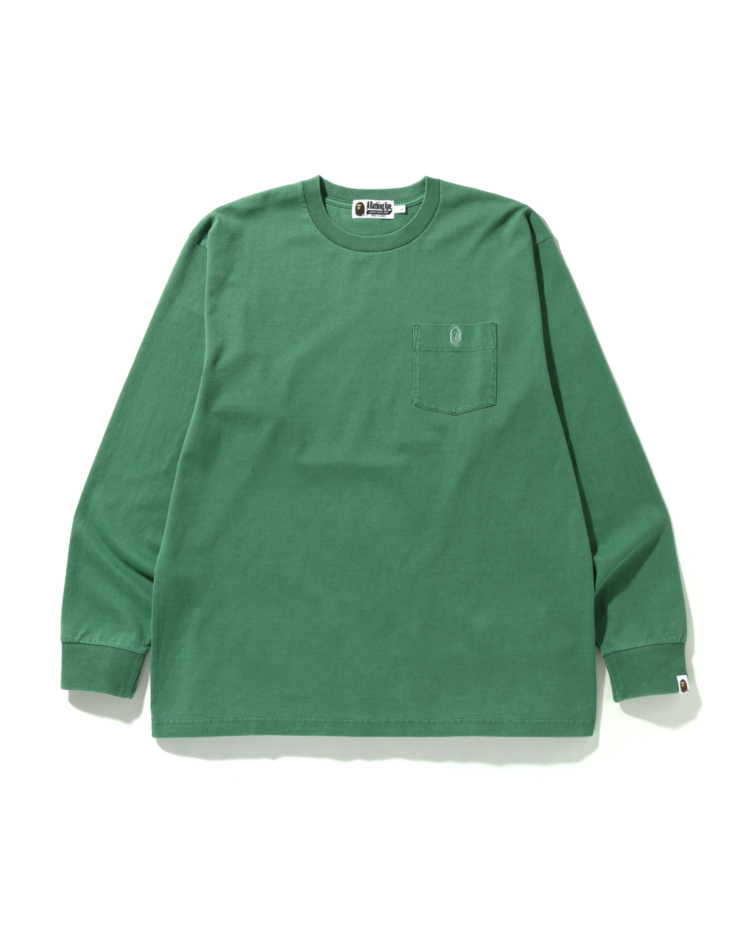 Shop Overdye One Point Pocket Relaxed Fit L/S Tee Online | BAPE